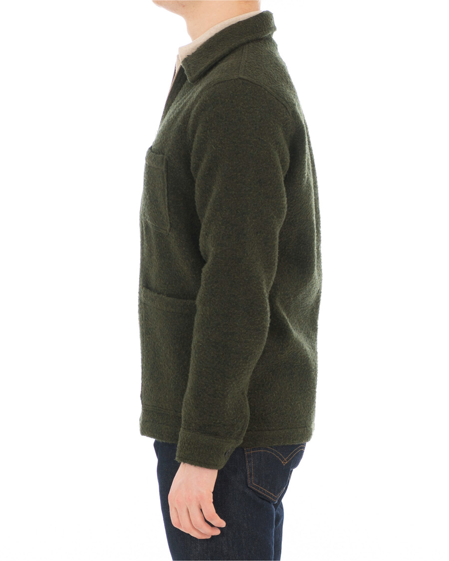 Herre | Jakker | A Day's March | Zip Up Teddy Olive