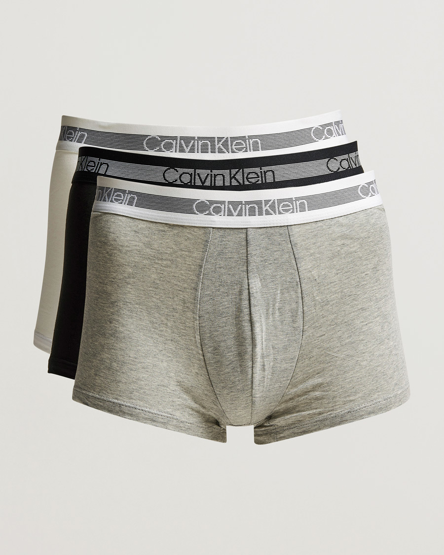 Herre | Boksershorts | Calvin Klein | Cooling Trunk 3-Pack Grey/Black/White