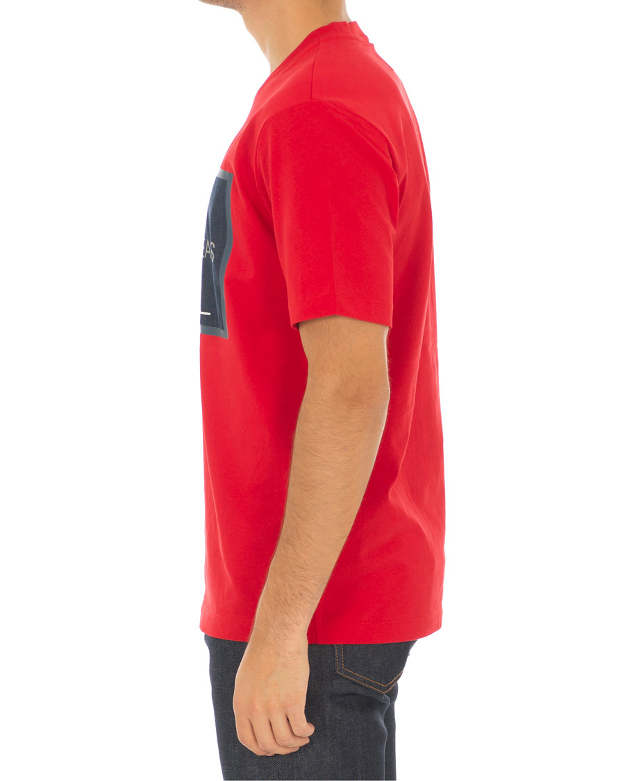 Herre | T-Shirts | Calvin Klein Jeans | Monogram Icon Box Tee Barbados Cherry