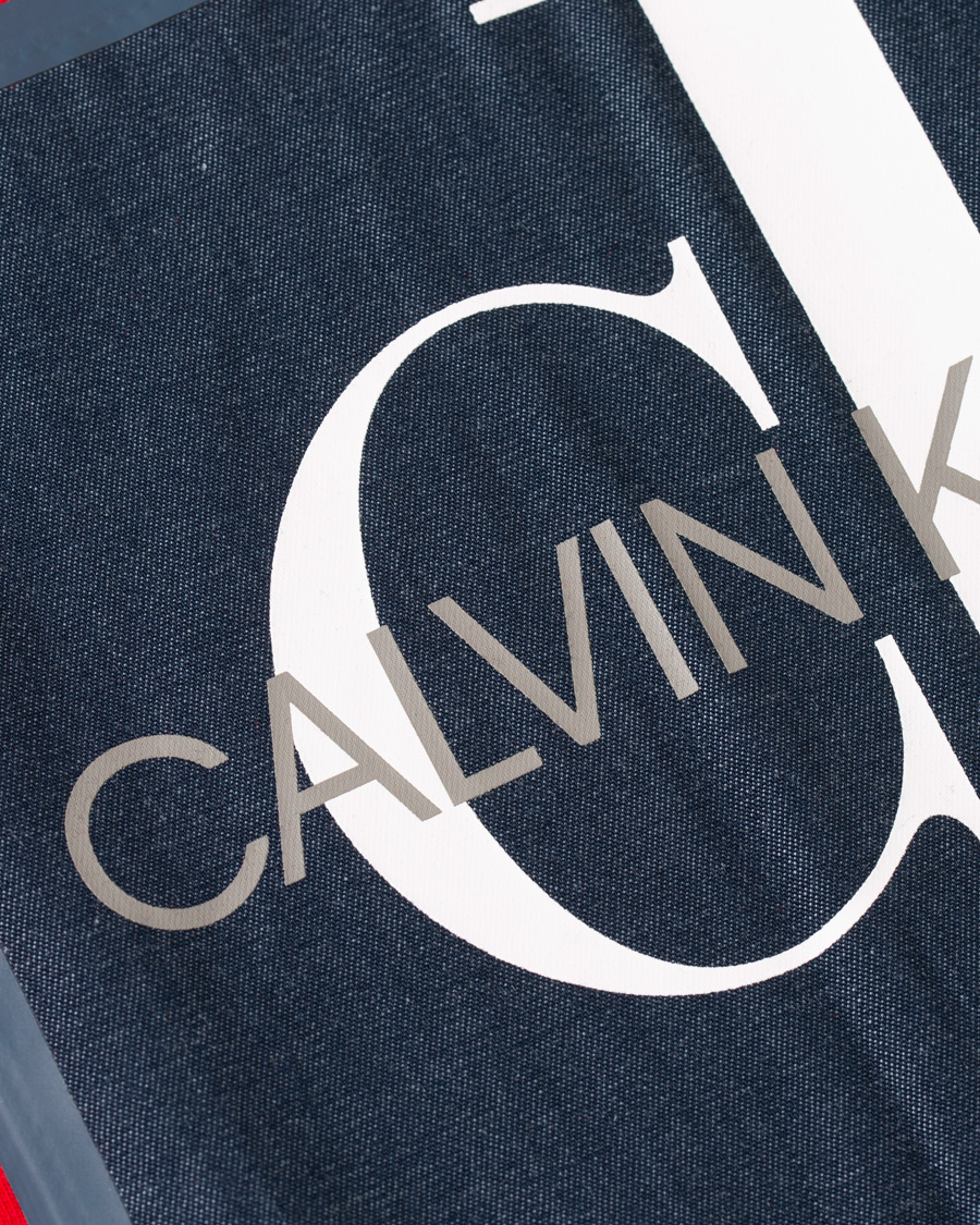 Herre | T-Shirts | Calvin Klein Jeans | Monogram Icon Box Tee Barbados Cherry