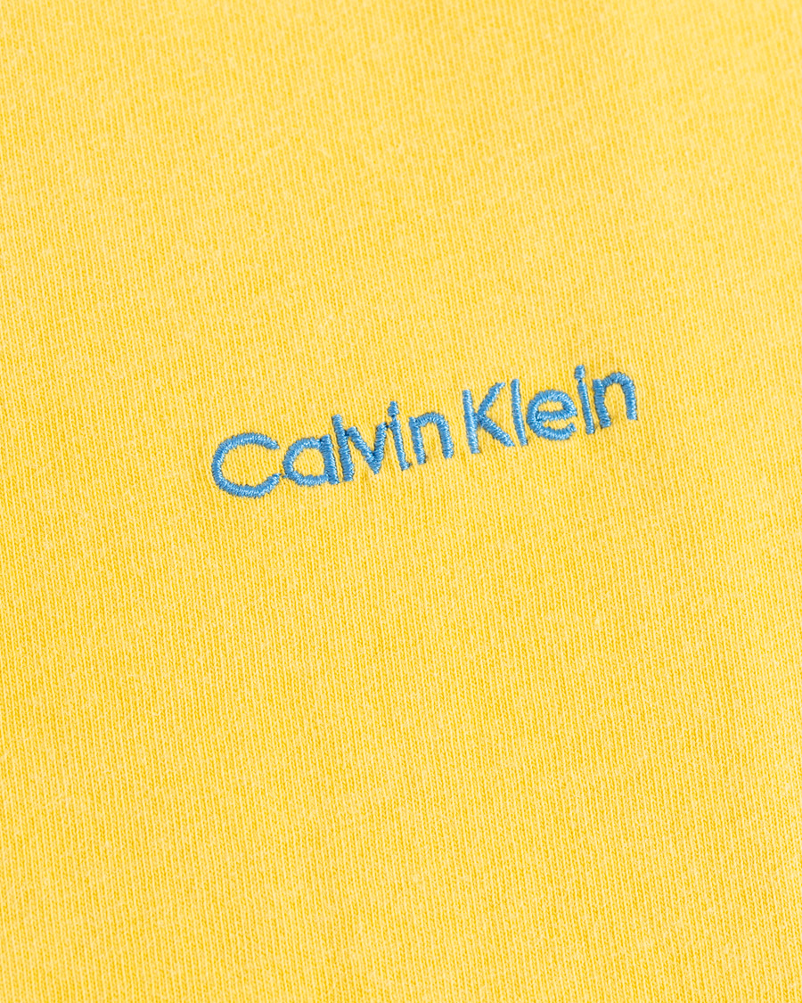 Herre | T-Shirts | Calvin Klein | Garment Dyed Tee Yellow