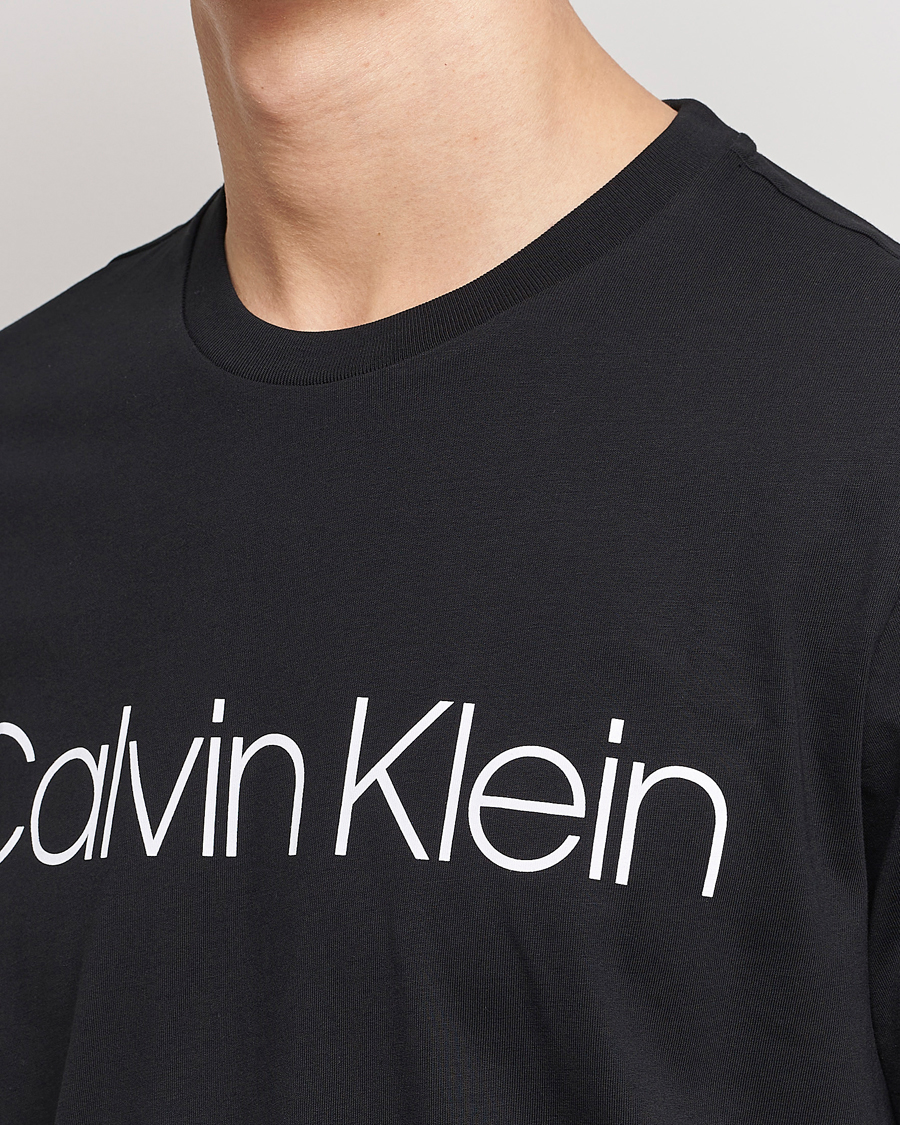 Herre | T-Shirts | Calvin Klein | Front Logo Tee Black