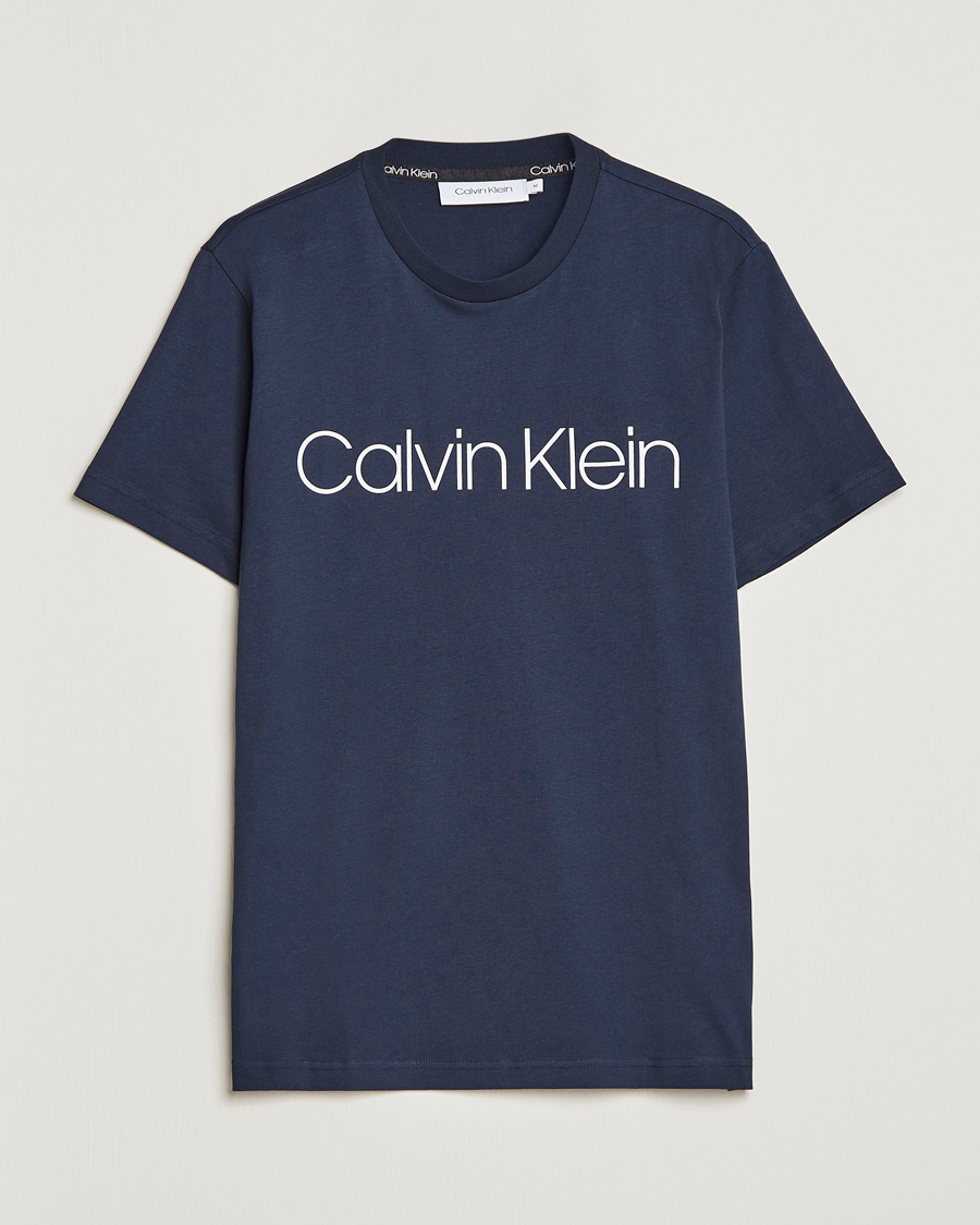 Herre |  | Calvin Klein | Front Logo Tee Navy