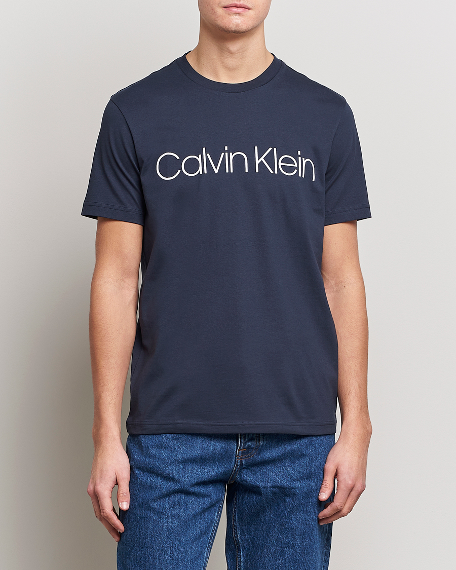 Herre | Calvin Klein | Calvin Klein | Front Logo Tee Navy