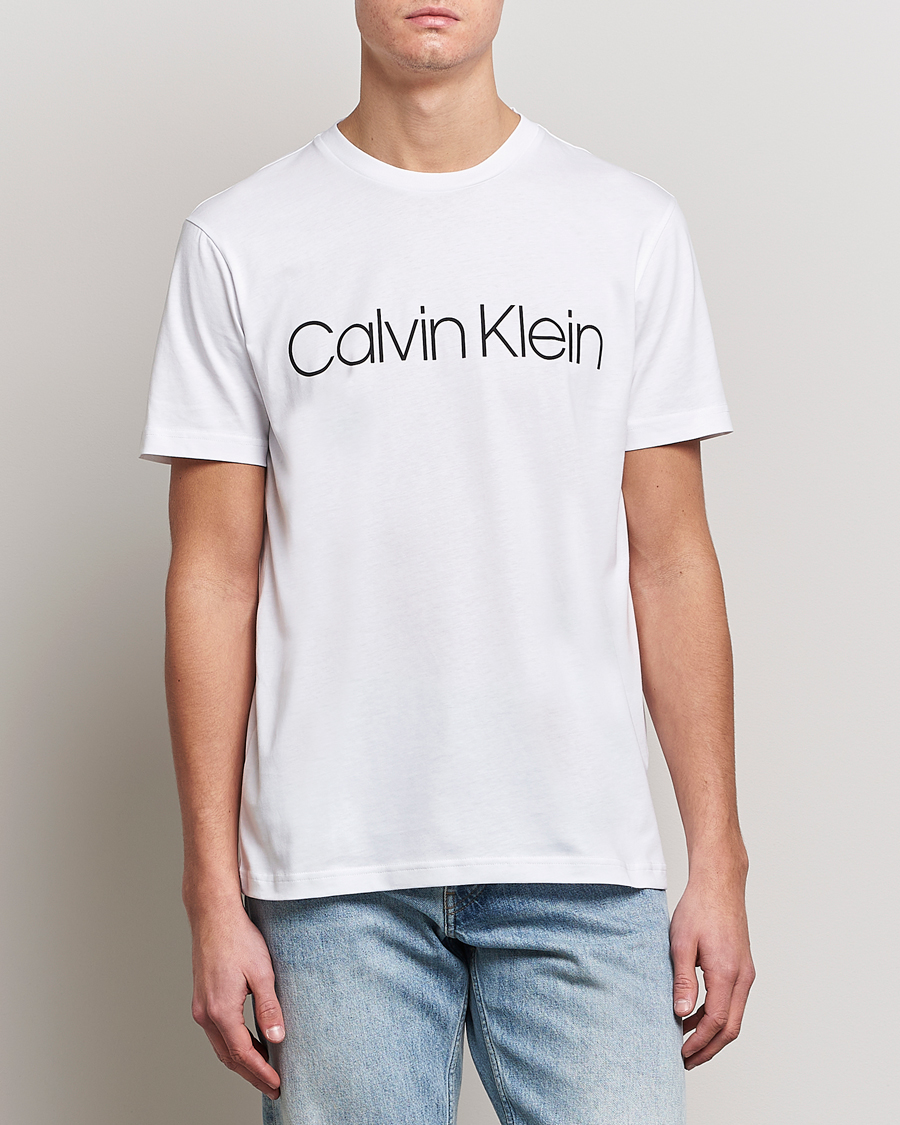 Herre | T-Shirts | Calvin Klein | Front Logo Tee White