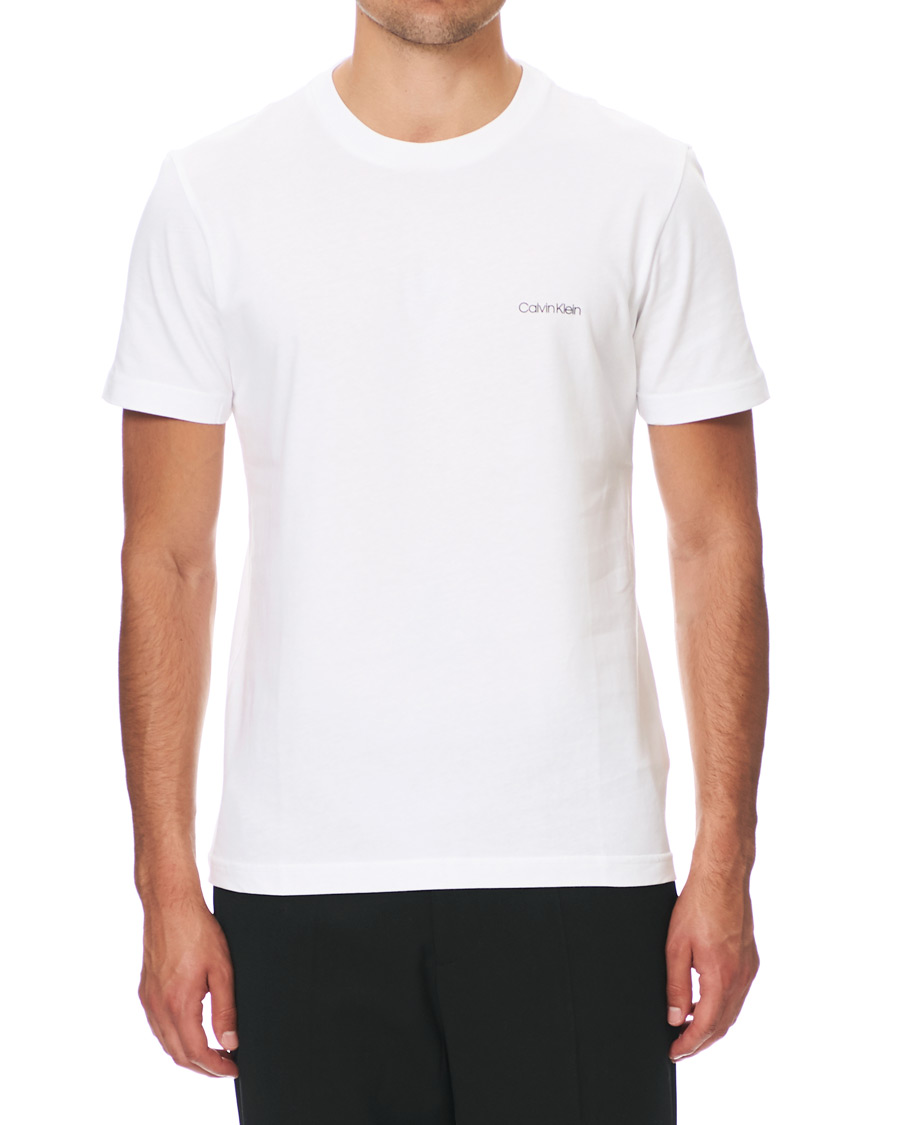 Herre | T-Shirts | Calvin Klein | Chest Logo Tee White
