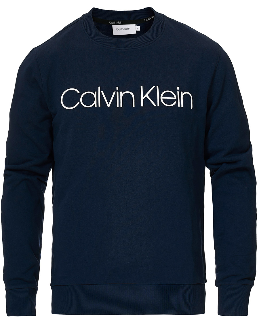 Herre | Gensere | Calvin Klein | Front Logo Sweatshirt Navy