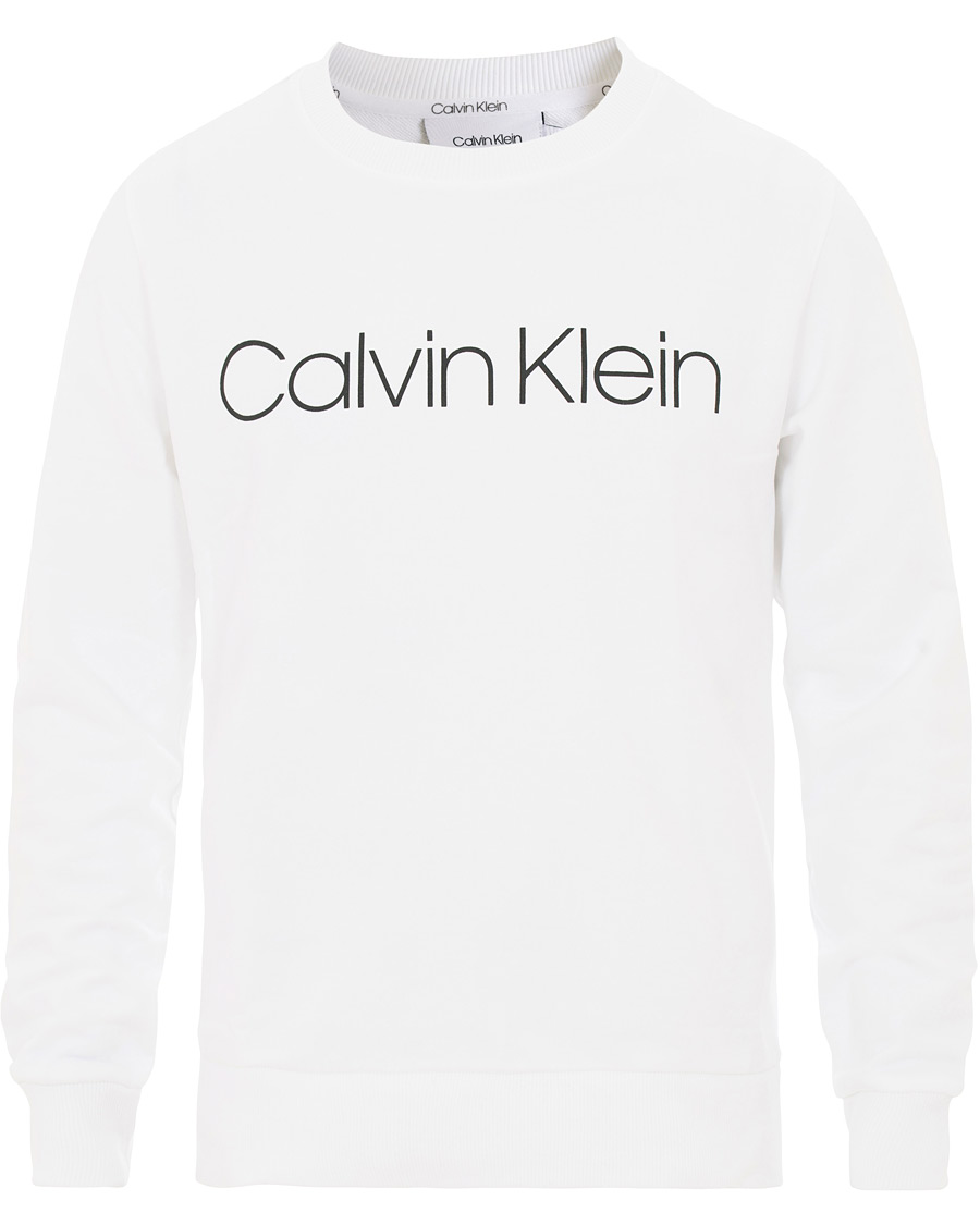 Herre | Gensere | Calvin Klein | Front Logo Sweatshirt White