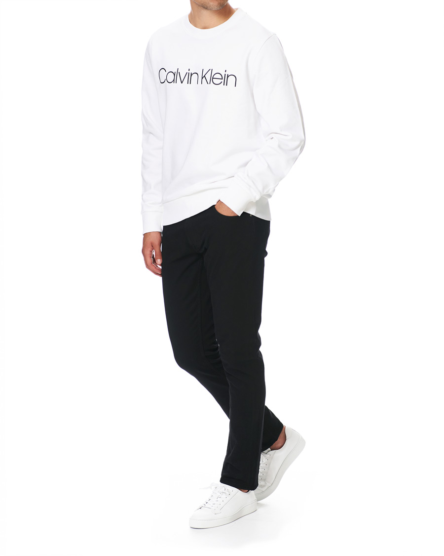 Herre | Gensere | Calvin Klein | Front Logo Sweatshirt White