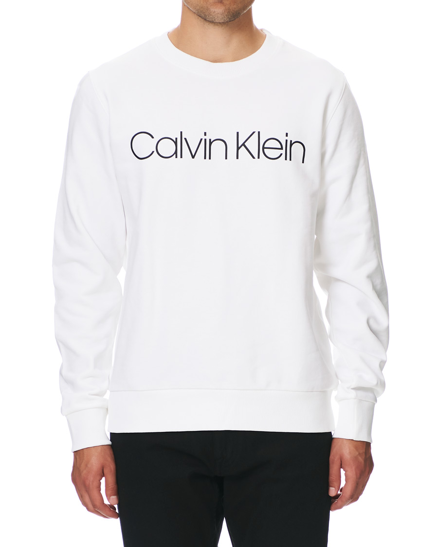 Herre | Gensere | Calvin Klein | Front Logo Sweatshirt White