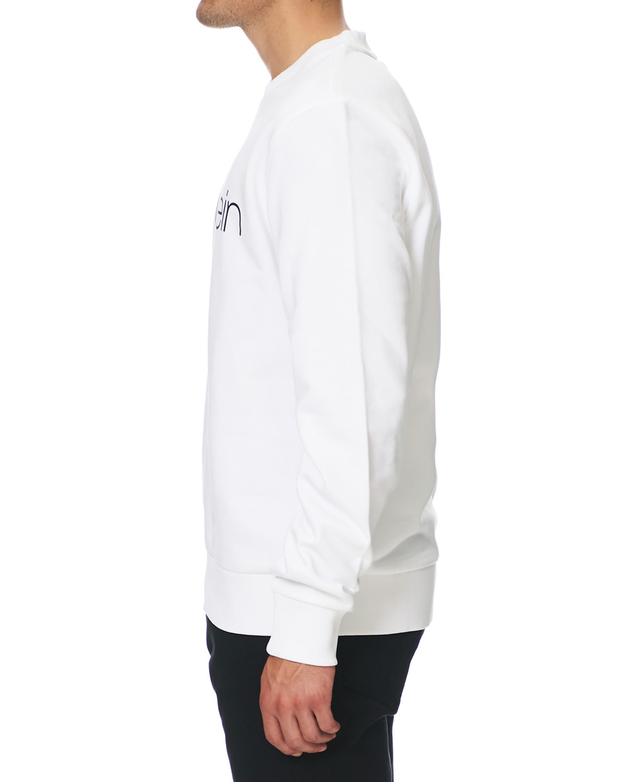 Herre | Gensere | Calvin Klein | Front Logo Sweatshirt White