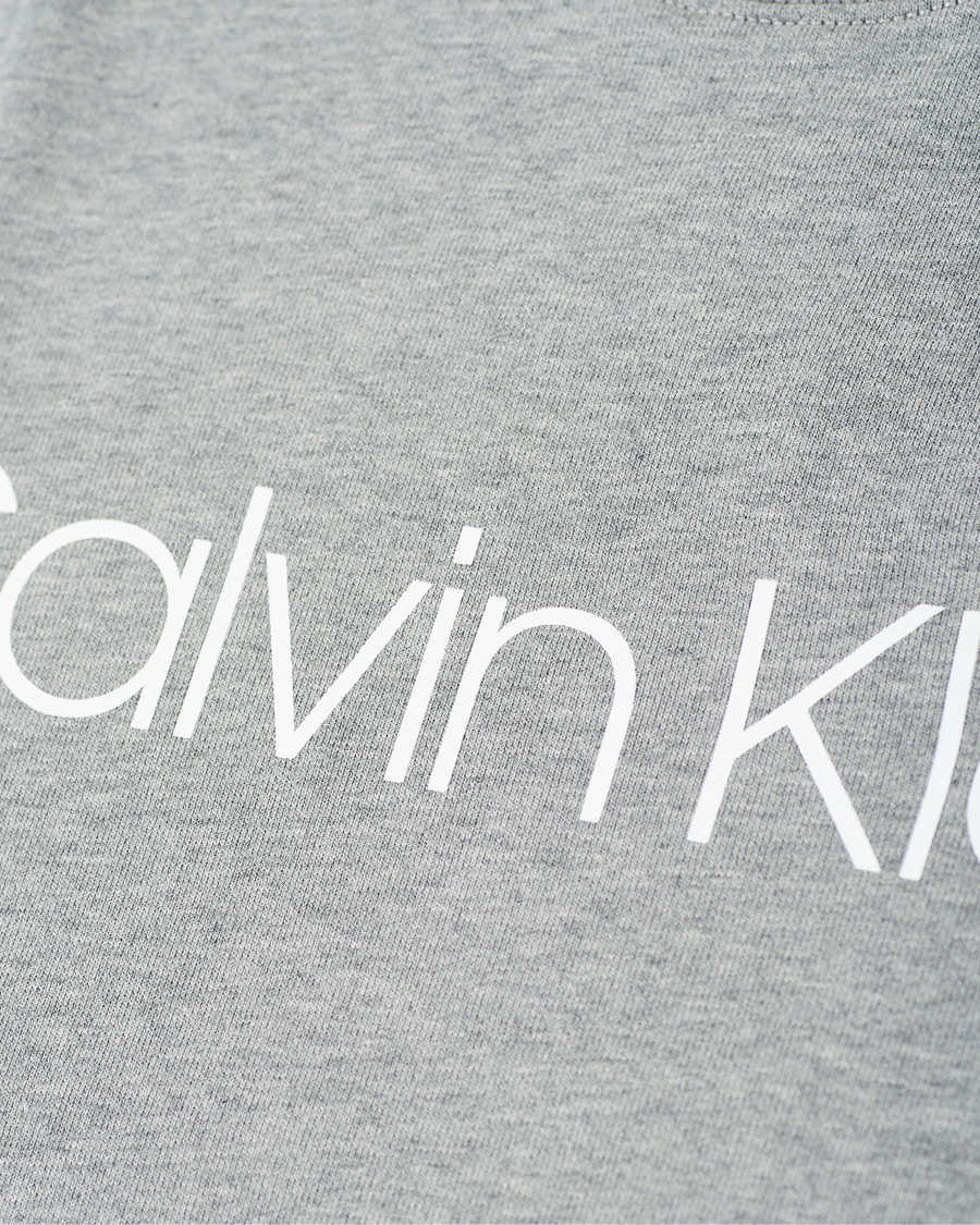 Herre | Gensere | Calvin Klein | Front Logo Sweatshirt Mid Grey Heather