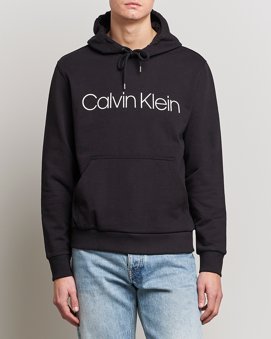 Herre | Gensere | Calvin Klein | Front Logo Hoodie Black