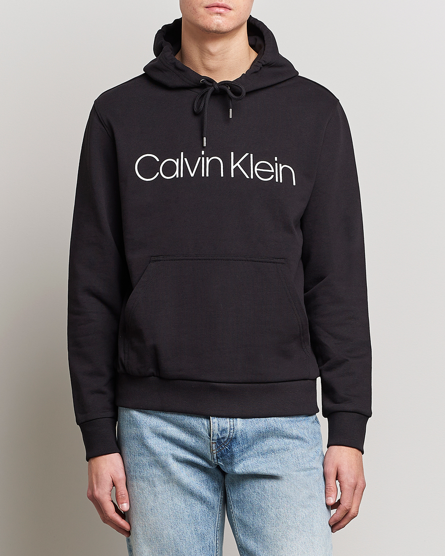 Herre | Klær | Calvin Klein | Front Logo Hoodie Black