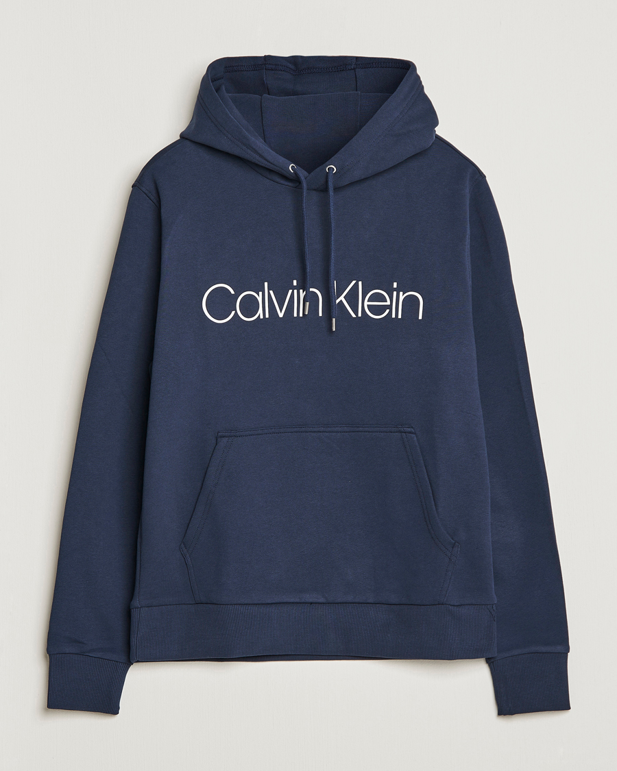 Herre | Gensere | Calvin Klein | Front Logo Hoodie Navy