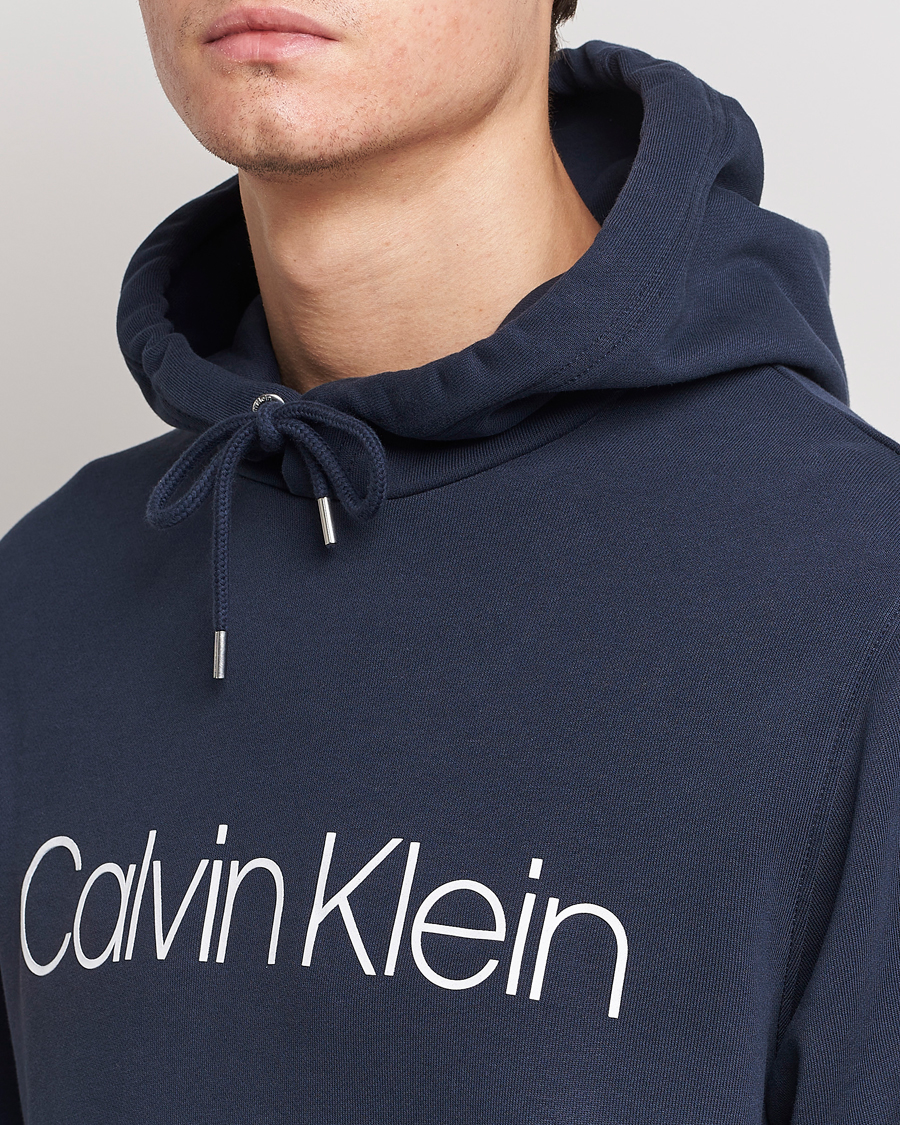 Herre | Gensere | Calvin Klein | Front Logo Hoodie Navy