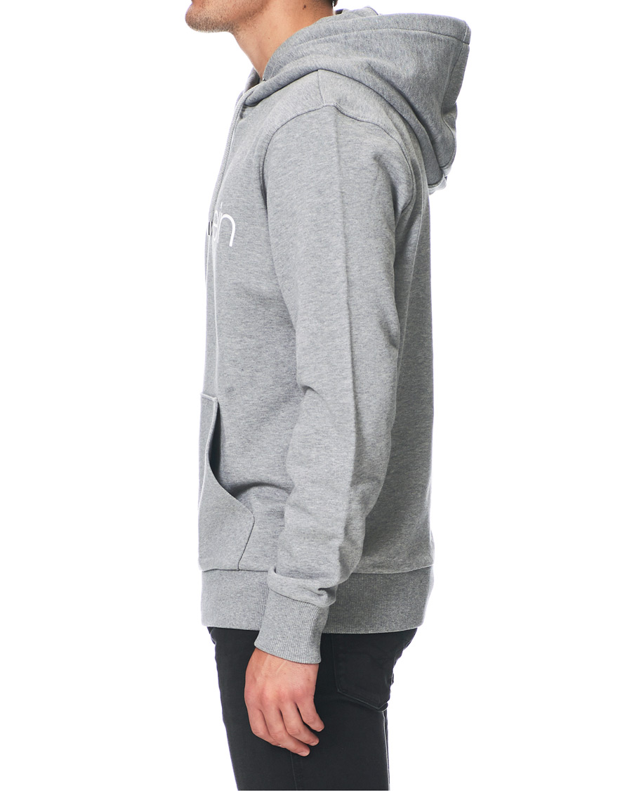 Herre | Gensere | Calvin Klein | Front Logo Hoodie Mid Grey Heather