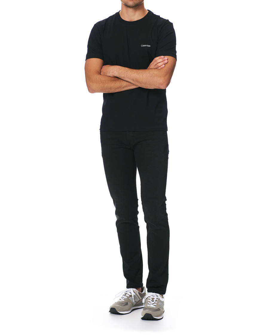 Herre | T-Shirts | Calvin Klein | Chest Logo Tee Black