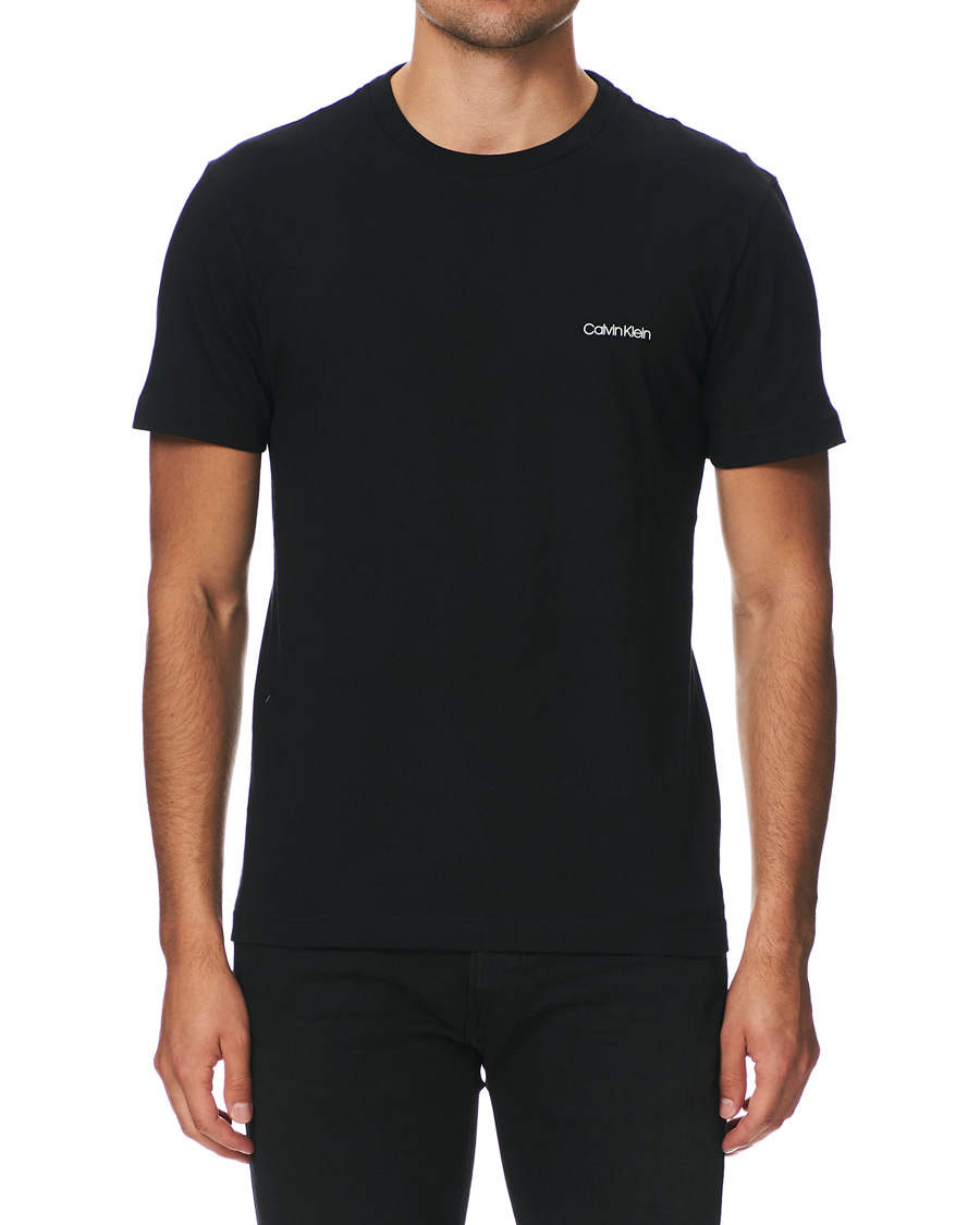Herre | T-Shirts | Calvin Klein | Chest Logo Tee Black
