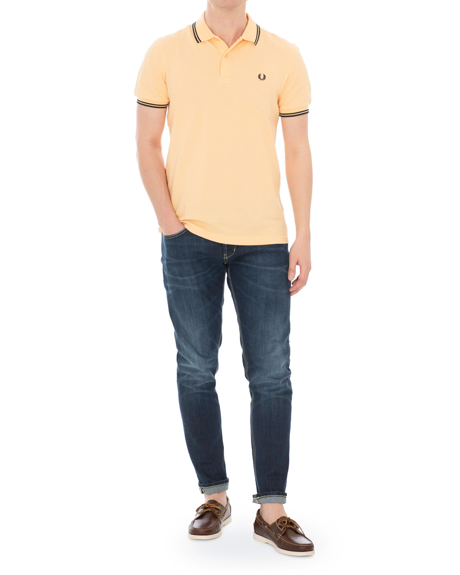 Herre | Pikéer | Fred Perry | Twin Tip Polo Apricot
