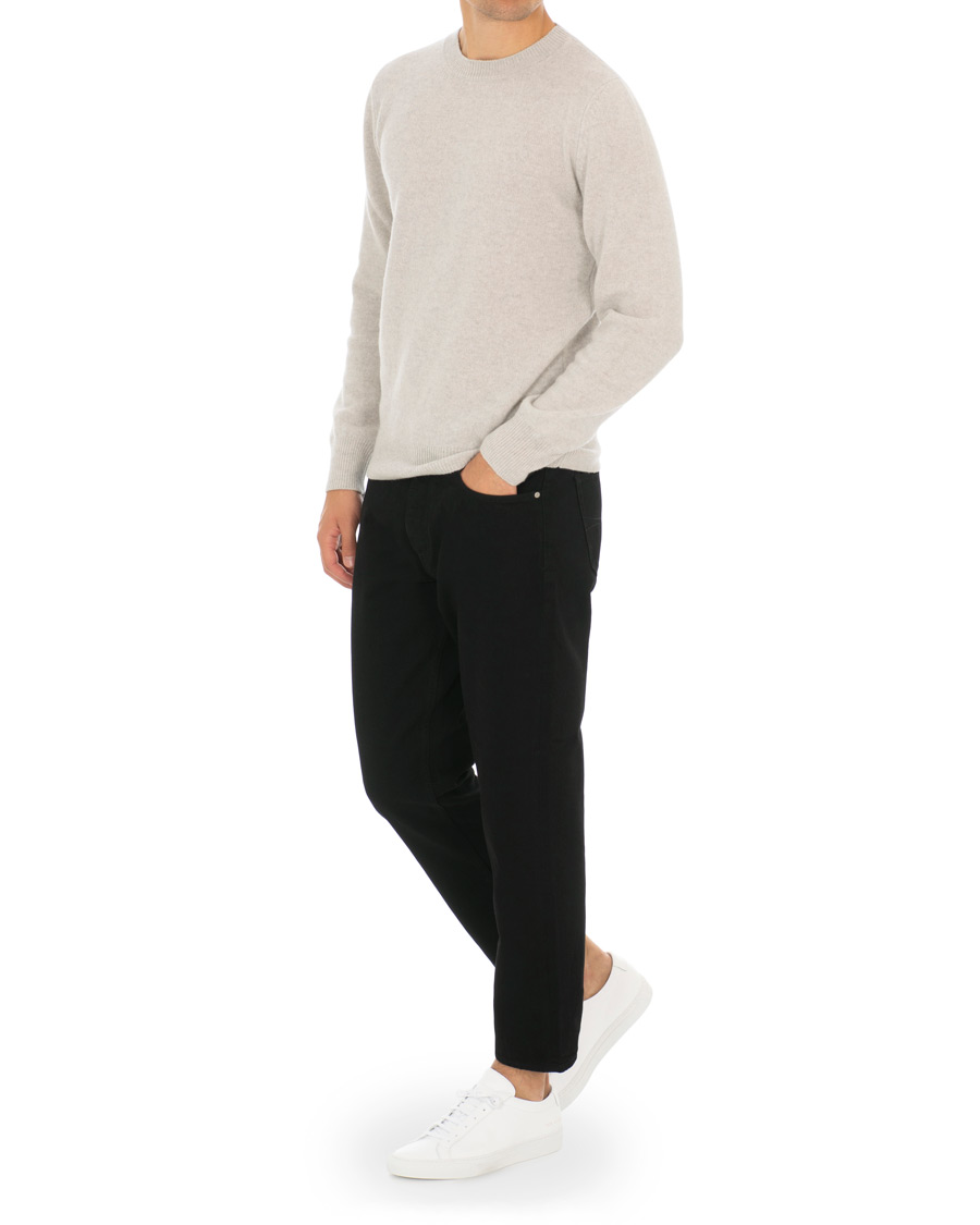 Herre | Jeans | Tiger of Sweden Jeans | Jud Selvedge Cropped Jeans Black