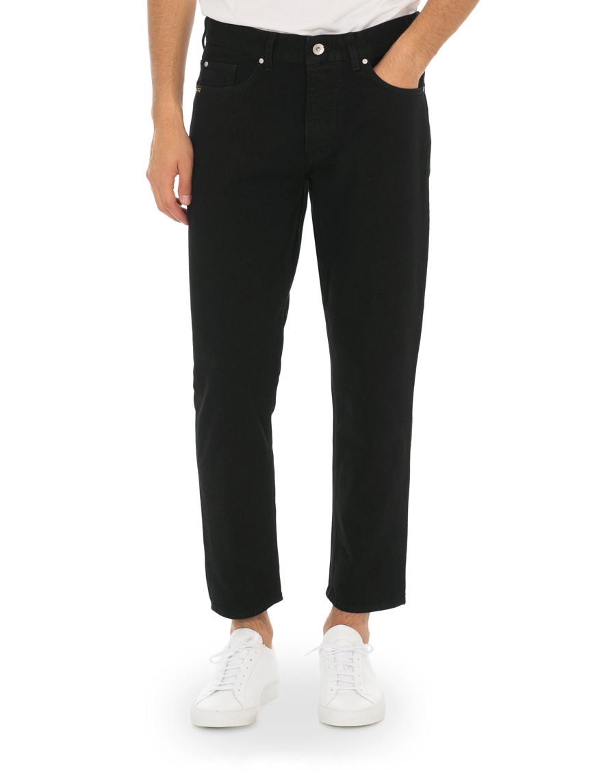Herre | Jeans | Tiger of Sweden Jeans | Jud Selvedge Cropped Jeans Black