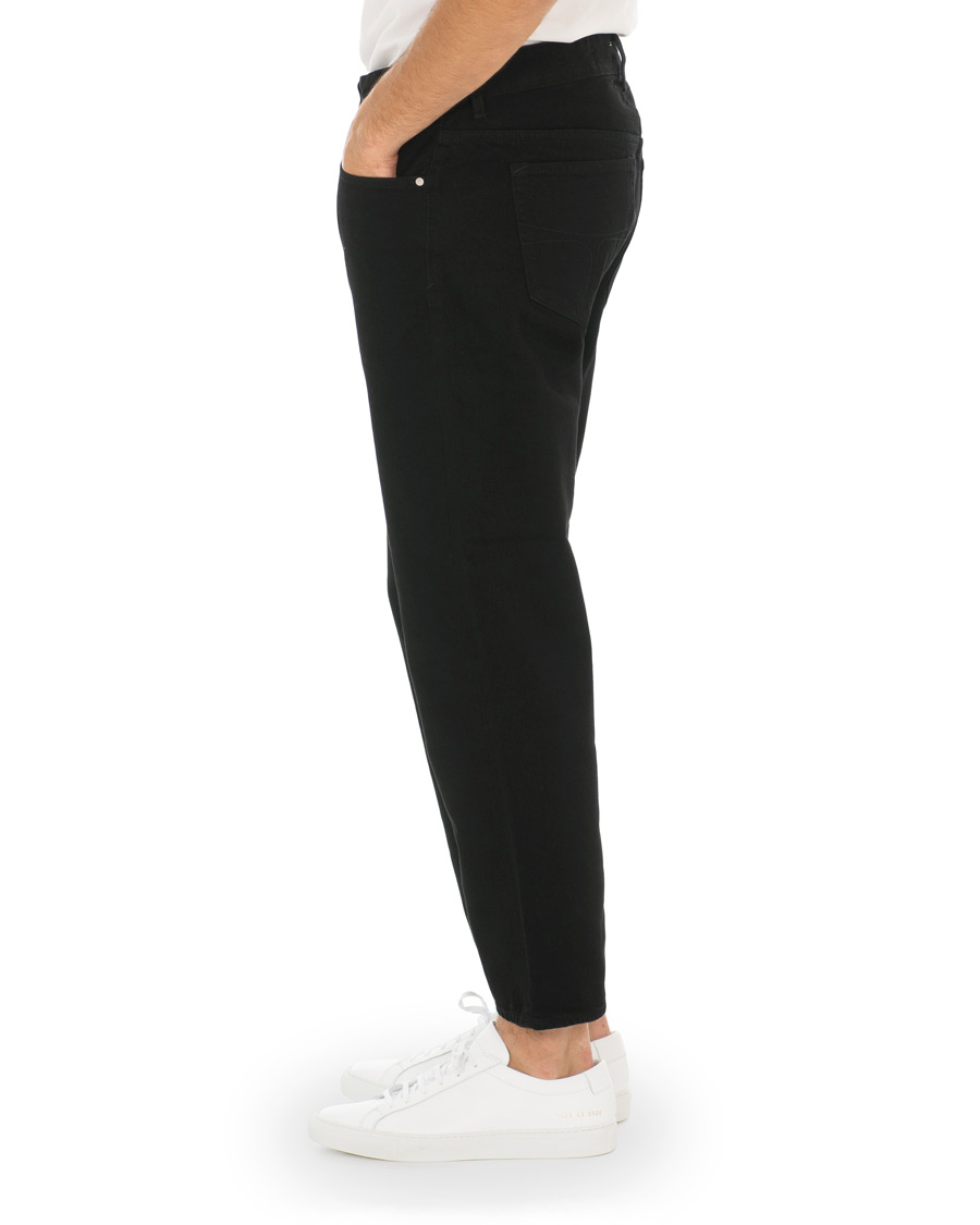 Herre | Jeans | Tiger of Sweden Jeans | Jud Selvedge Cropped Jeans Black