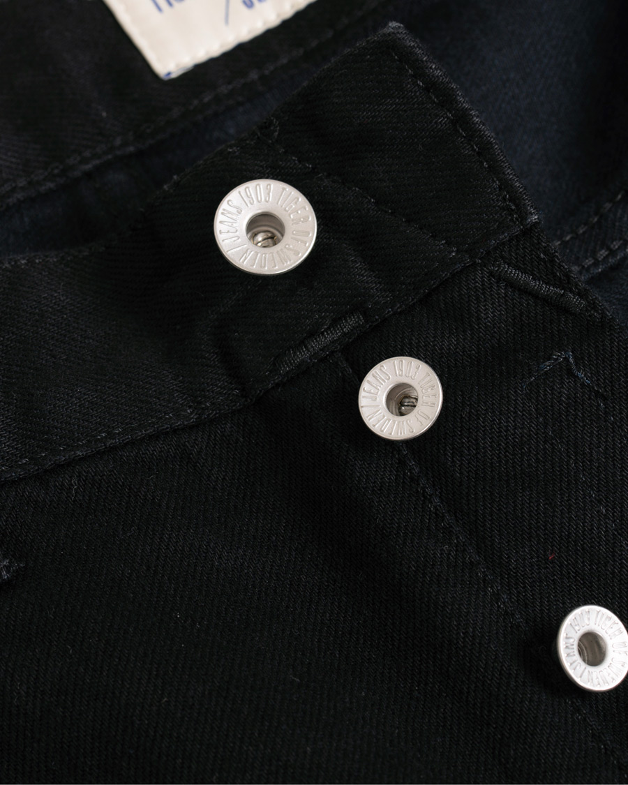 Herre | Jeans | Tiger of Sweden Jeans | Jud Selvedge Cropped Jeans Black