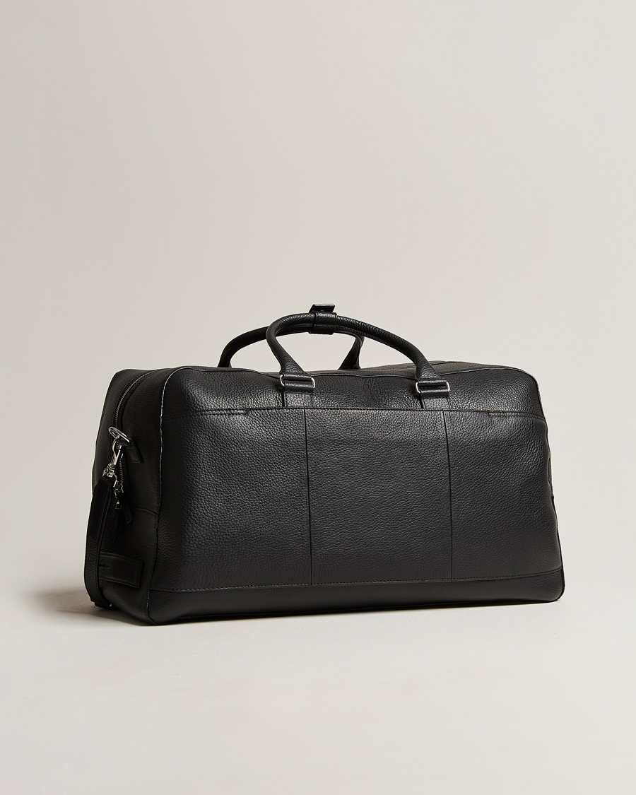 Herre | Vesker | Tiger of Sweden | Brome Grained Leather Weekendbag Black