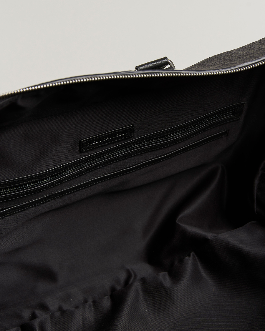 Herre | Vesker | Tiger of Sweden | Brome Grained Leather Weekendbag Black