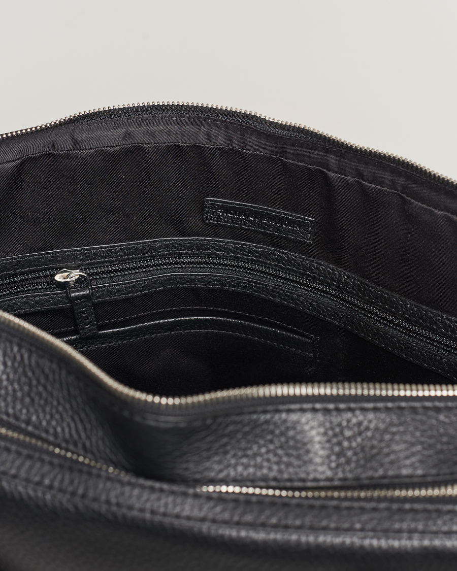 Herre | Vesker | Tiger of Sweden | Burin Grained Leather Breifcase Black