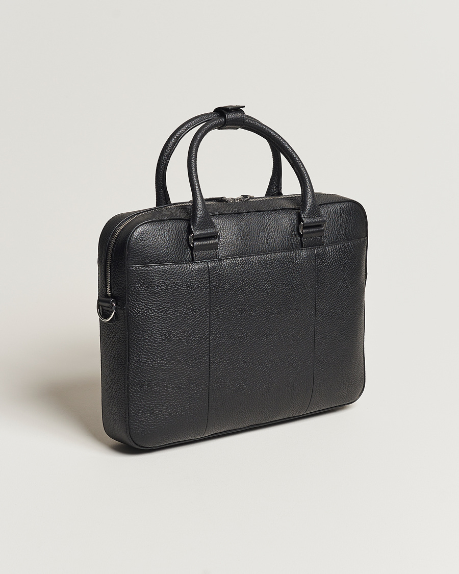 Herre | Vesker | Tiger of Sweden | Bosun Grained Leather Briefcase Black