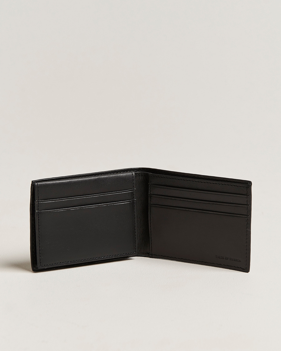 Herre | Lommebøker | Tiger of Sweden | Wrene Grained Leather Wallet Black