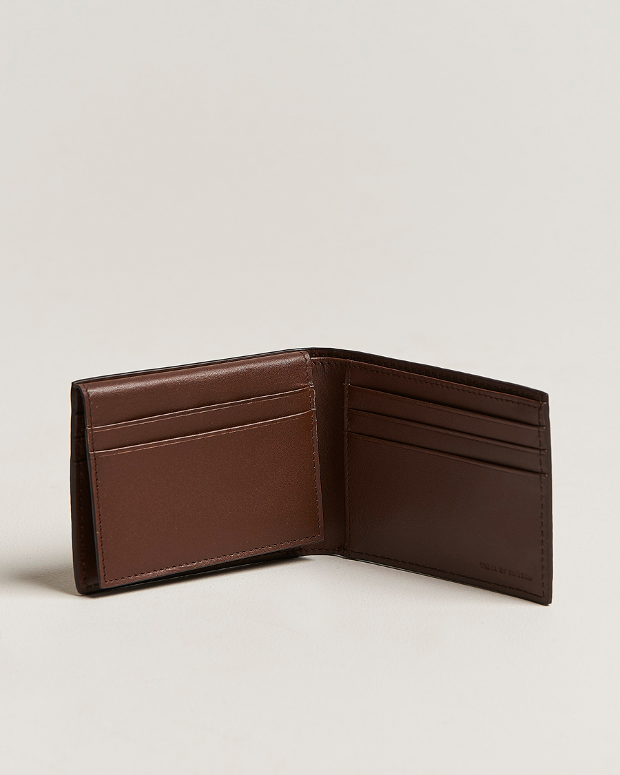 Herre | Vanlige lommebøker | Tiger of Sweden | Wrene Grained Leather Wallet Brown