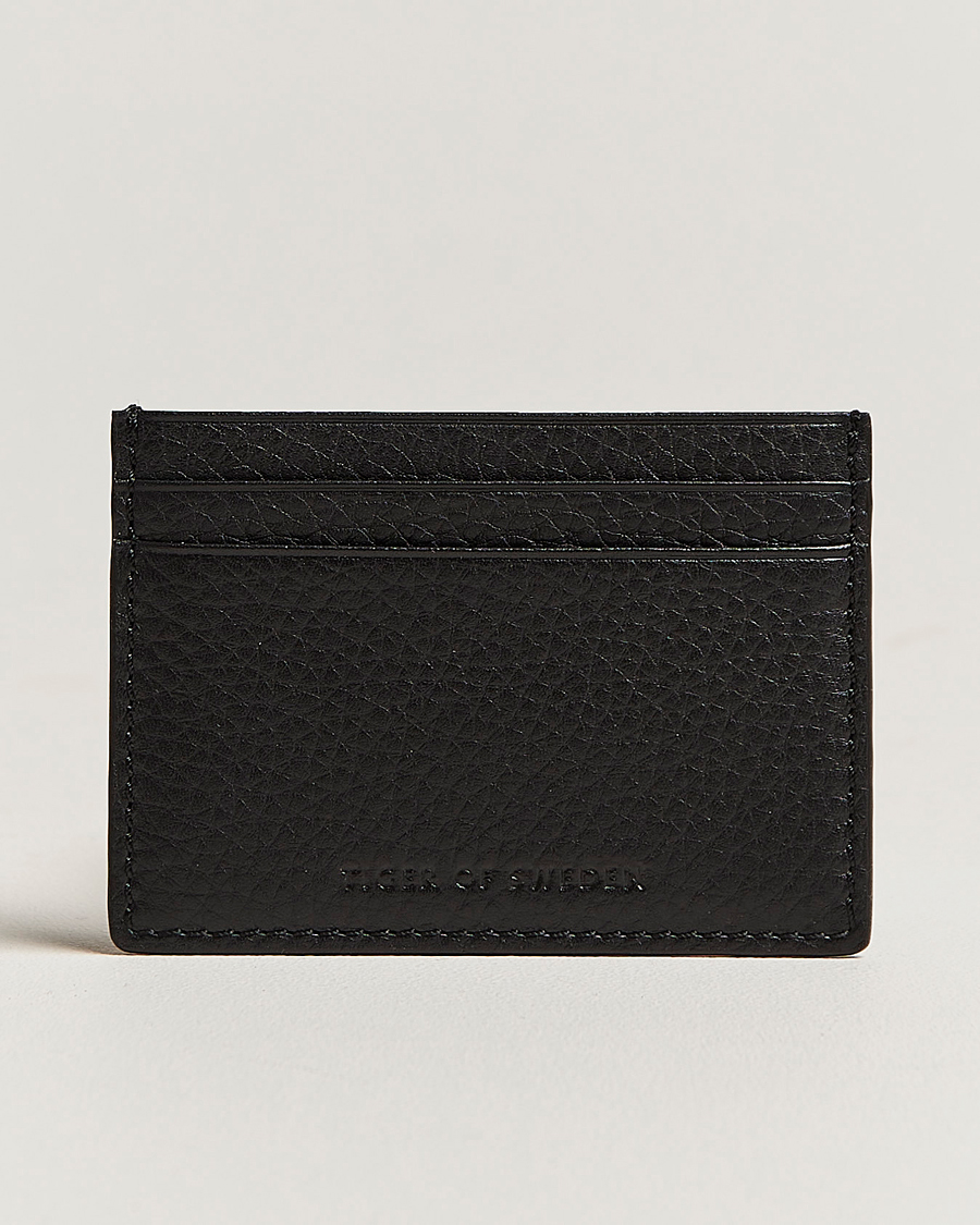Herre | Lommebøker | Tiger of Sweden | Wake Grained Leather Cardholder Black
