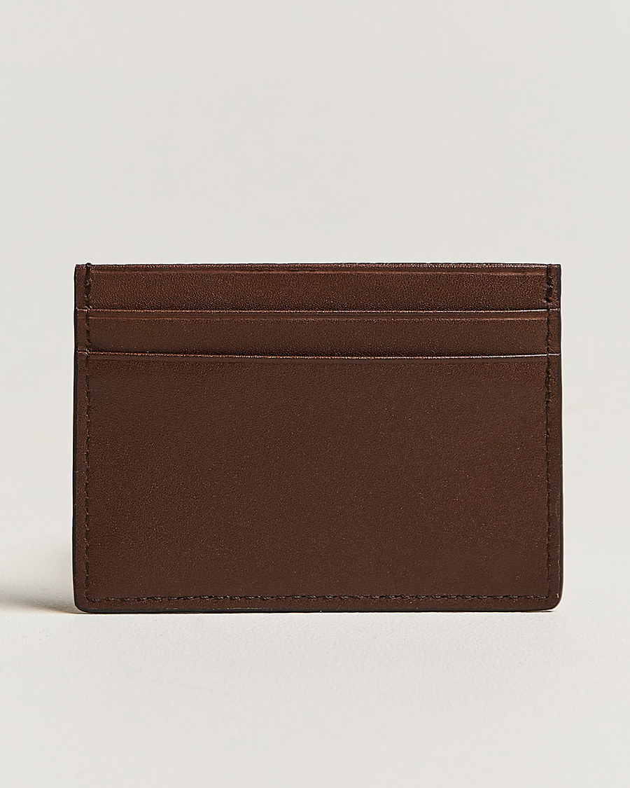 Herre | Tiger of Sweden | Tiger of Sweden | Wake Grained Leather Cardholder Brown