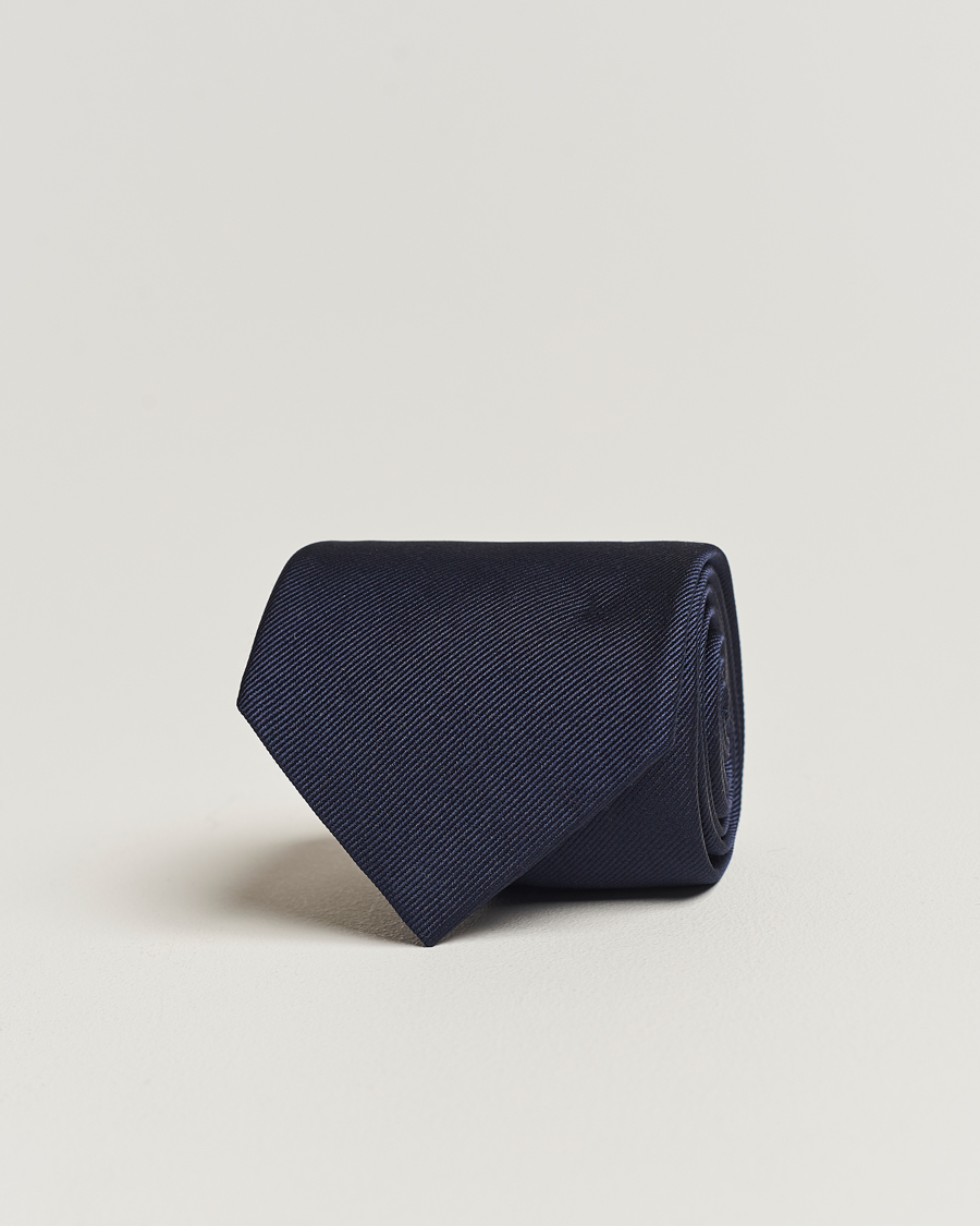 Herre | Slips | Amanda Christensen | Plain Classic Tie 8 cm Navy