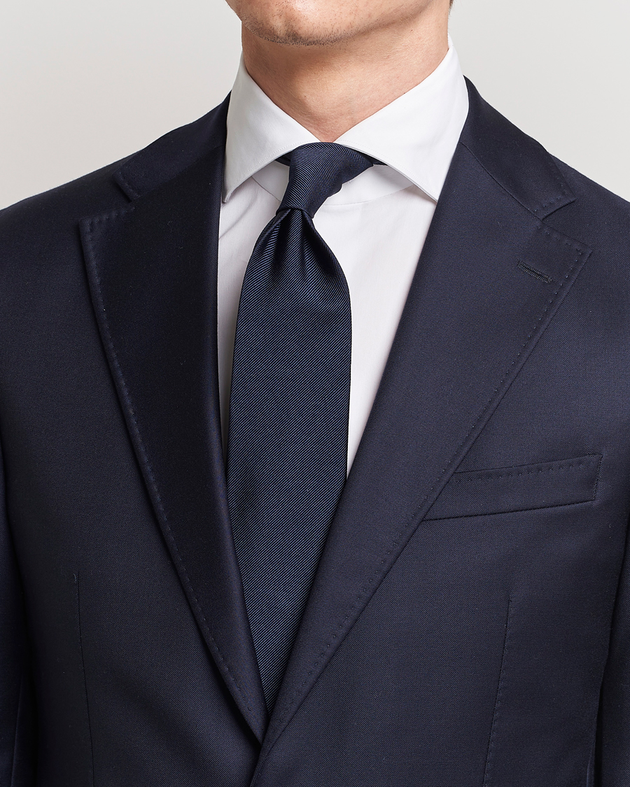 Herre |  | Amanda Christensen | Plain Classic Tie 8 cm Navy