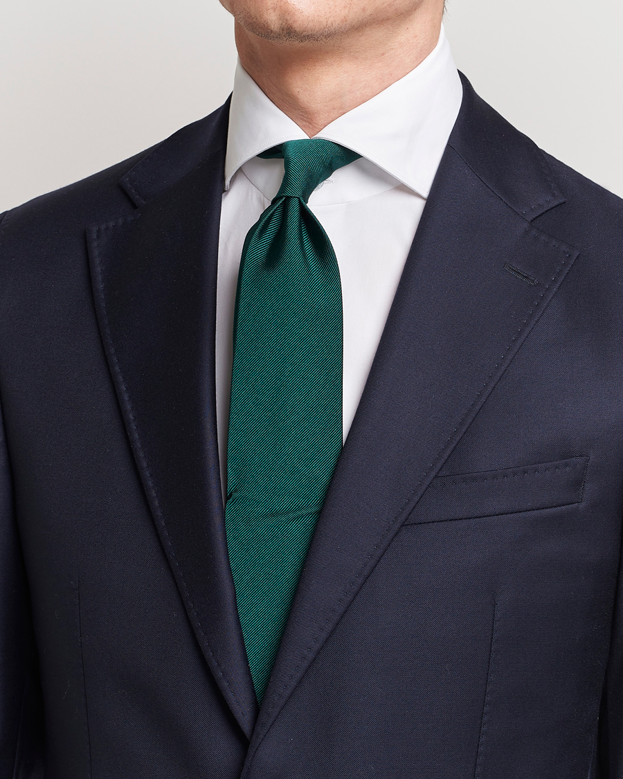 Herre | Mørkt tøj | Amanda Christensen | Plain Classic Tie 8 cm Dark Green