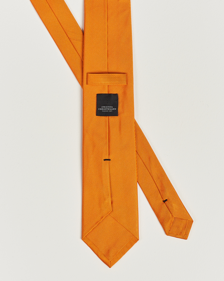 Herre | Slips | Amanda Christensen | Plain Classic Tie 8 cm Orange