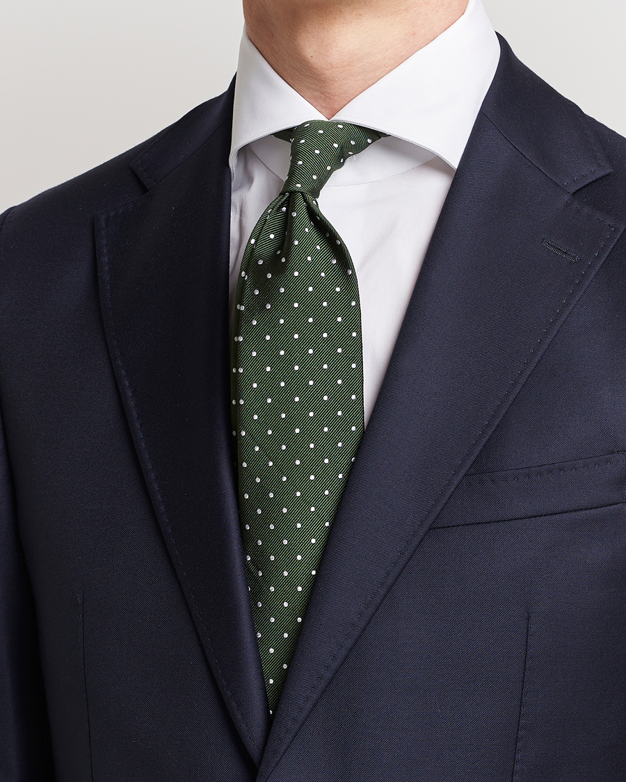 Herre | Assesoarer | Amanda Christensen | Dot Classic Tie 8 cm Green/White