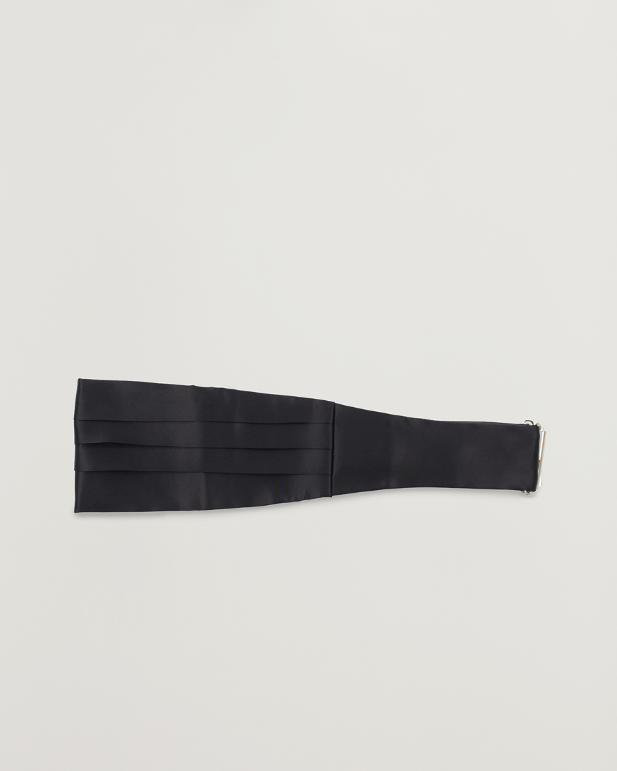 Herre | Sløyfer | Amanda Christensen | Silk Cummerbund Set Black Black