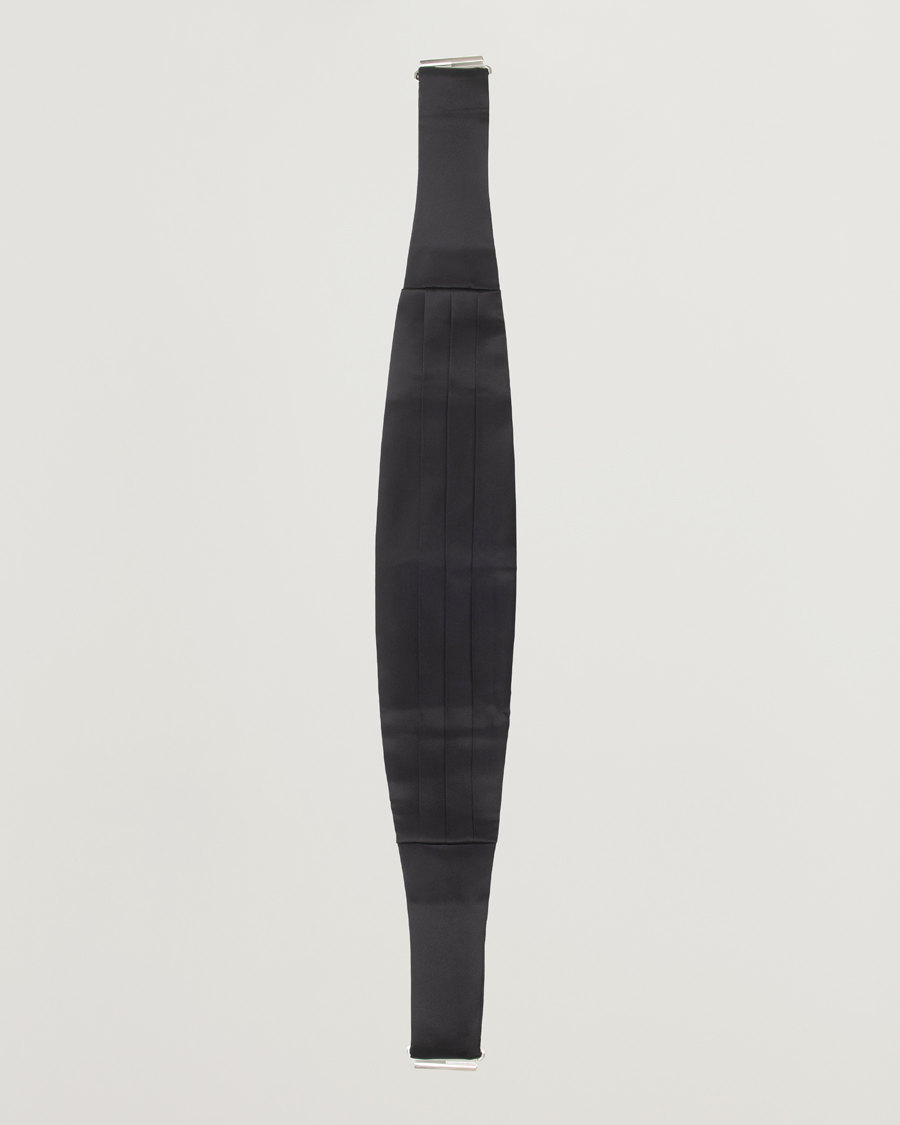 Herre | Sløyfer | Amanda Christensen | Silk Cummerbund Set Black Black