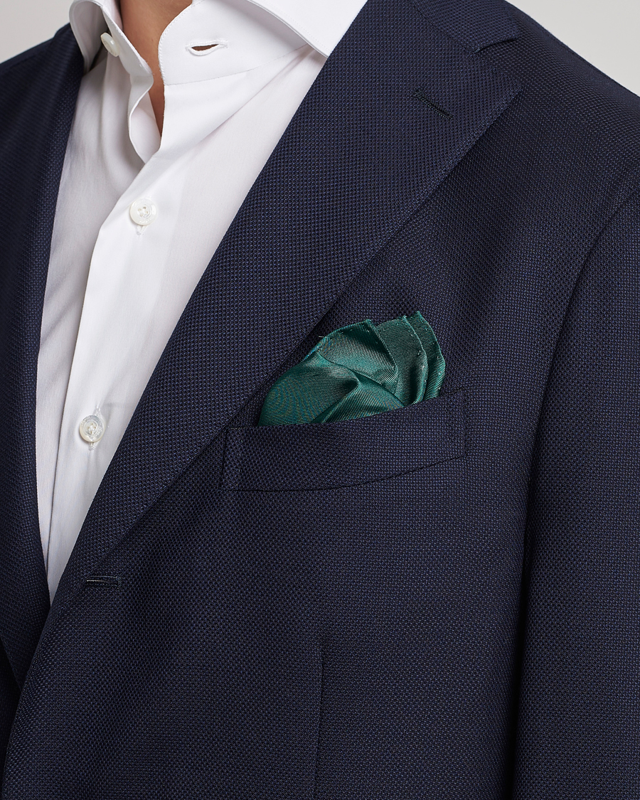 Men | Pocket Squares | Amanda Christensen | Handkercheif Silk Green