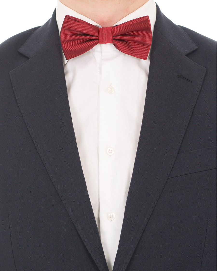 Herre | Amanda Christensen Pre Tie Silk Wine Red | Amanda Christensen | Pre Tie Silk Wine Red
