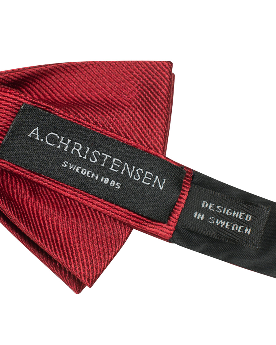 Herre | Amanda Christensen Pre Tie Silk Wine Red | Amanda Christensen | Pre Tie Silk Wine Red
