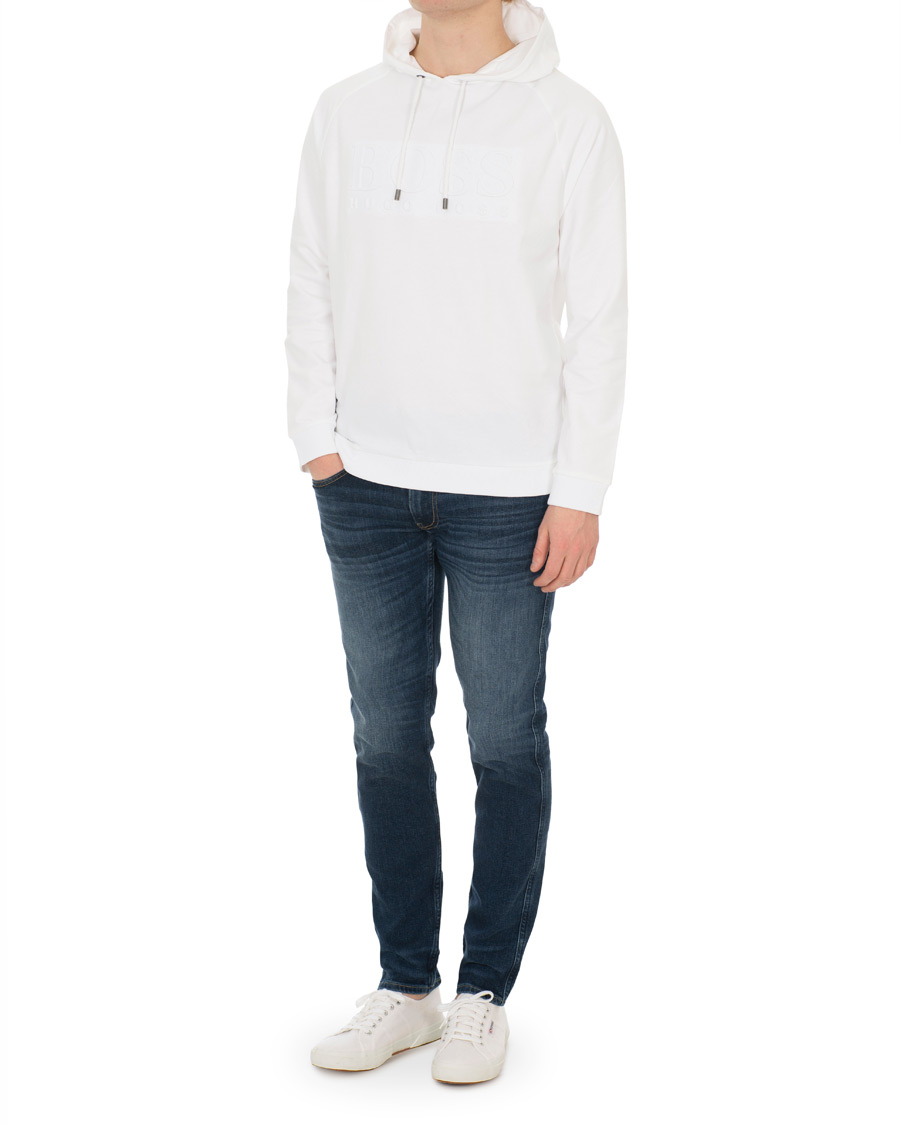 Herre | Gensere | BOSS BLACK | BOSS Logo Hoodie White