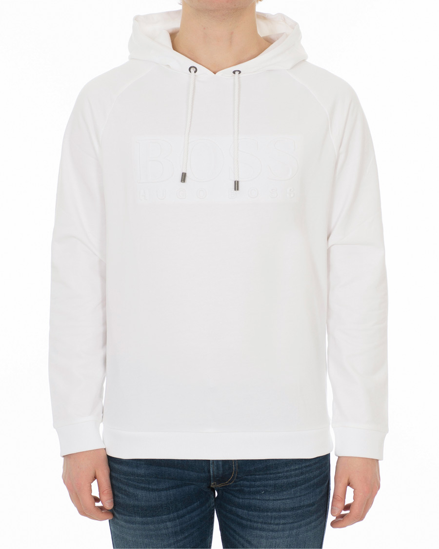 Herre | Gensere | BOSS BLACK | BOSS Logo Hoodie White