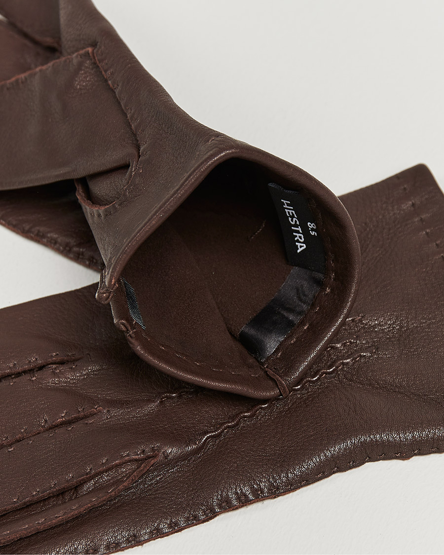 Herre | Business & Beyond | Hestra | Henry Unlined Deerskin Glove Chocolate