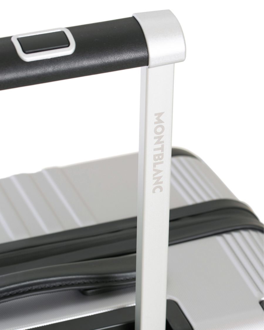 Herre | Montblanc Trolley Small/Medium 4 Wheels Black  Silver | Montblanc | Trolley Small/Medium 4 Wheels Black  Silver